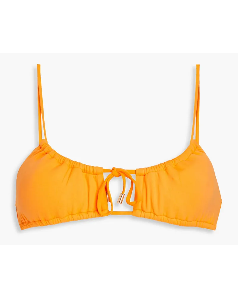 Melissa Odabash Egypt gerafftes Bikini-Oberteil Orange