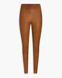 Paige Sheena Leggings aus Leder Braun