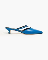 Elleme Mules aus Leder Blau