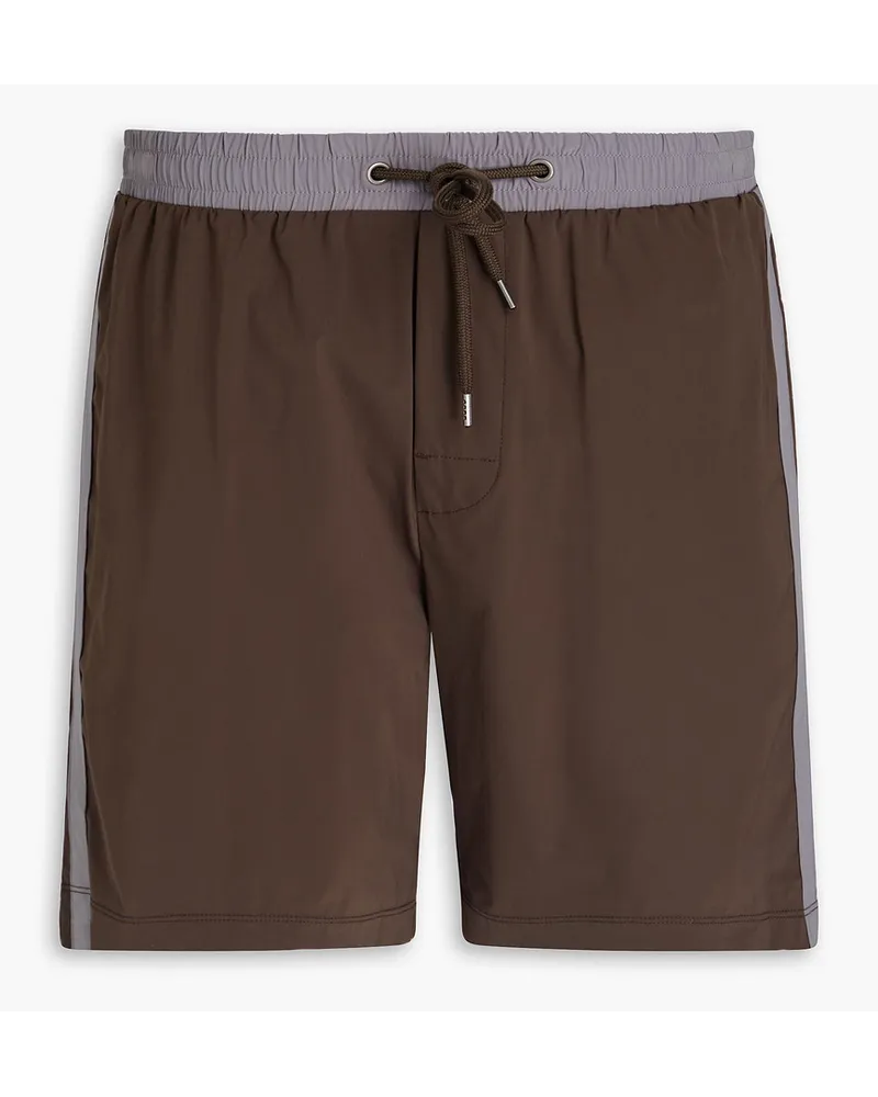 James Perse mittellange Badeshorts Grau