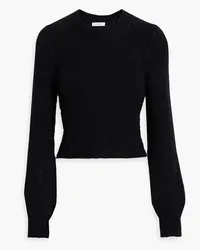 Iris & Ink Hailey Pullover aus einer Mohairmischung Schwarz