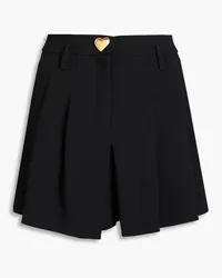 Moschino Shorts aus Crêpe mit Falten Schwarz