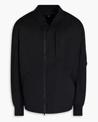 Y-3 Utility Bomberjacke aus glänzendem Twill Schwarz