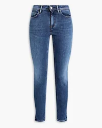 Acne Studios Halbhohe Cropped Skinny Jeans Blau