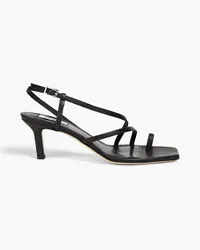 Elleme Sandalen aus Leder Schwarz