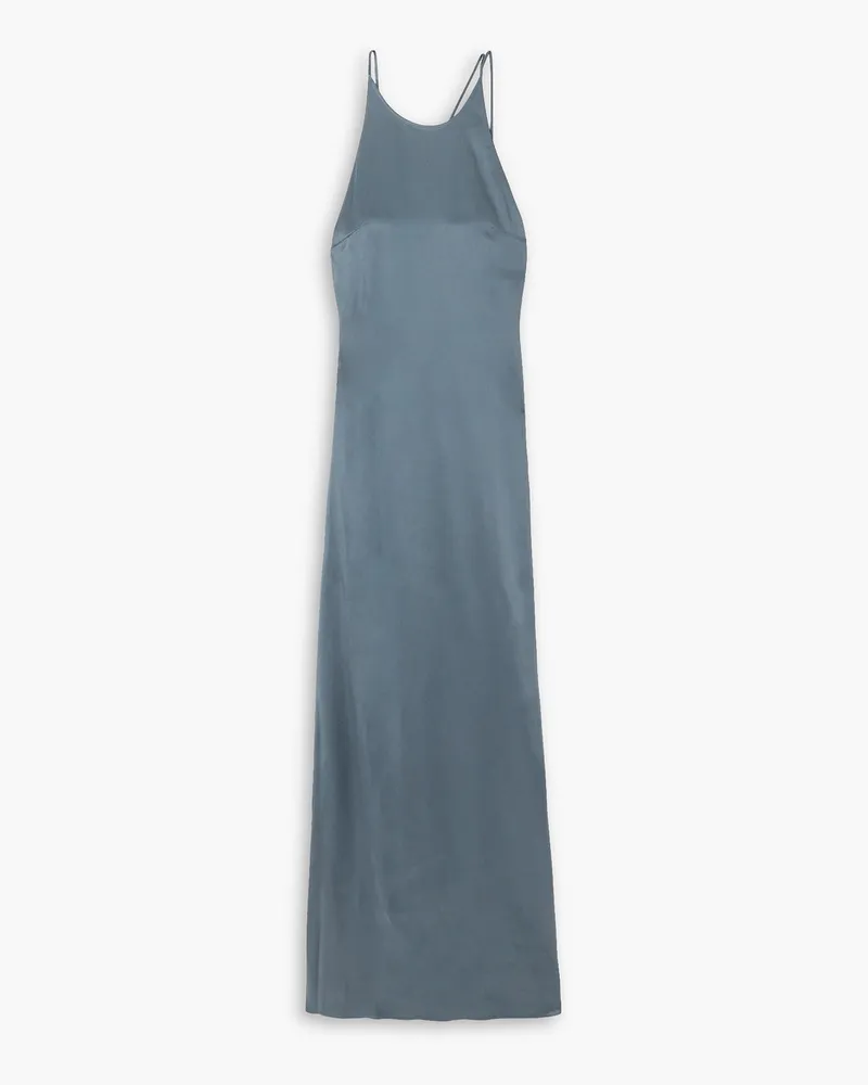 GAUCHERE Maxikleid aus Satin Blau