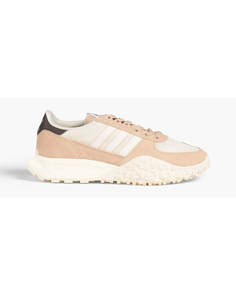 adidas Retropy F2 Sneakers aus Veloursleder und Stretch-Strick Neutral