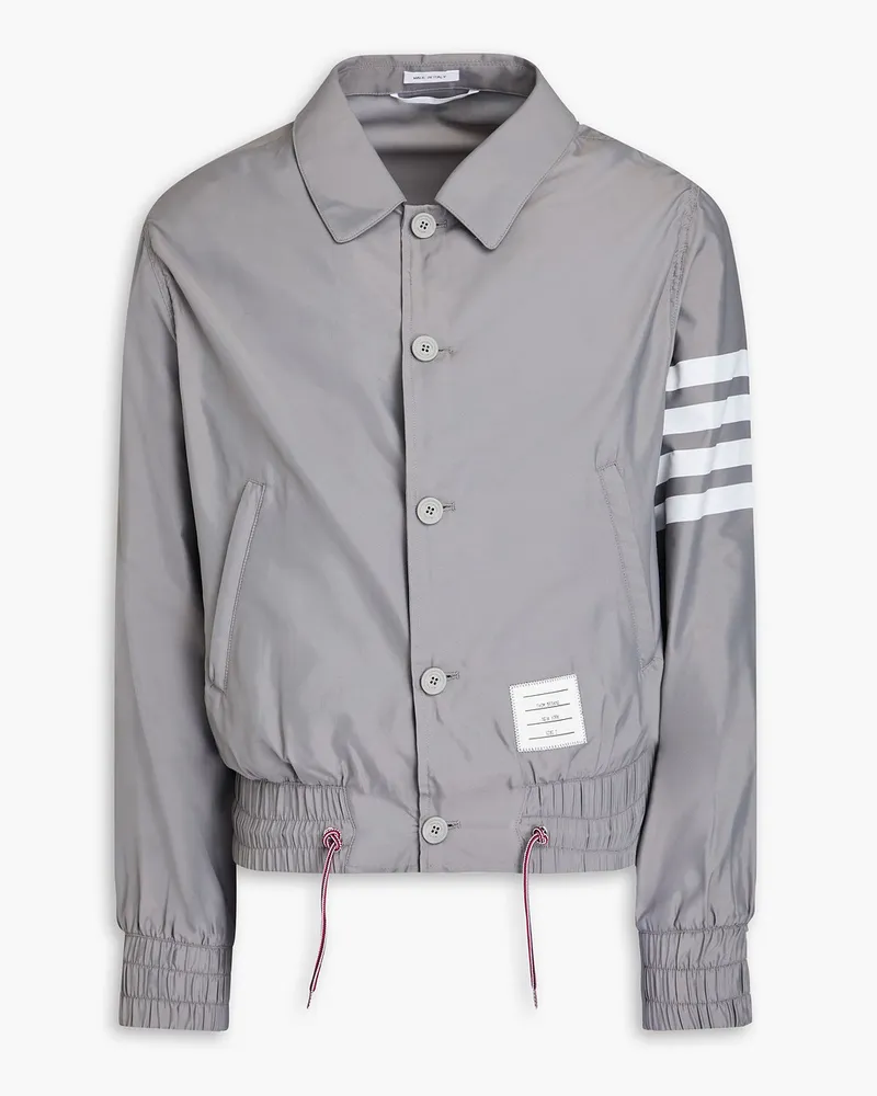 Thom Browne Shelljacke mit Streifen Grau