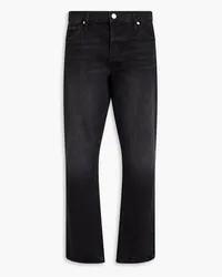 Frame Denim Le Slouch Jeans mit geradem Bein inDistressed-Optik Schwarz