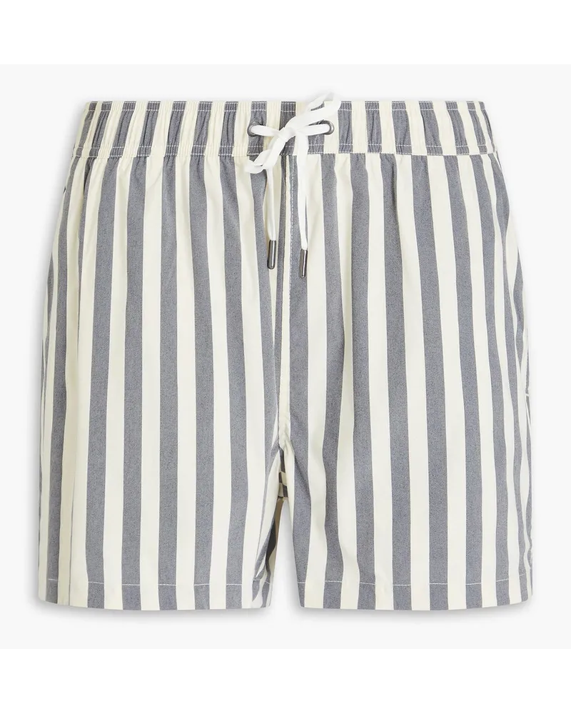 Onia Charles kurze Badeshorts mit Streifen Grau