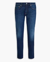 Rag & Bone Dre Cropped Boyfriend-Jeans inausgewaschener Optik Blau