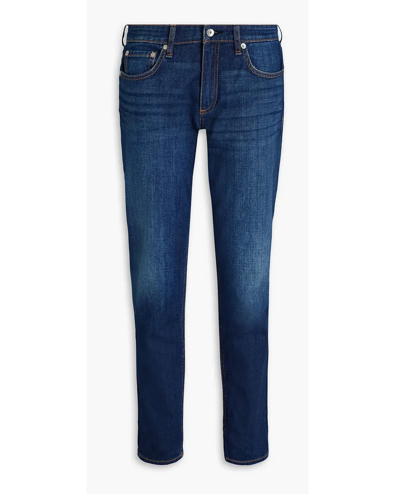 Rag & Bone Dre Cropped Boyfriend-Jeans inausgewaschener Optik Blau