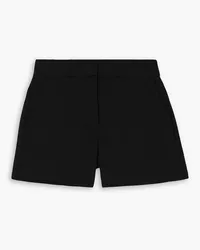 Michael Kors Hoch sitzende Shorts aus Crêpe mit Falten Schwarz