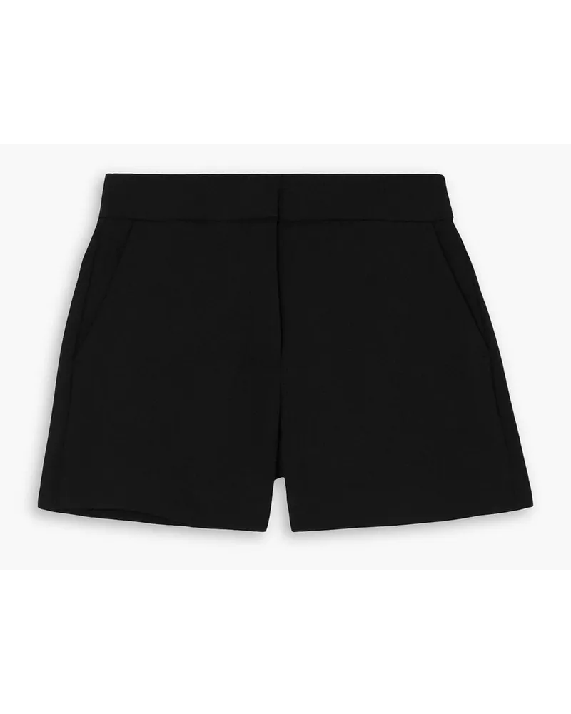 Michael Kors Hoch sitzende Shorts aus Crêpe mit Falten Schwarz