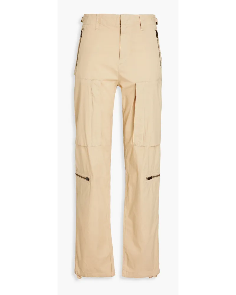 Rag & Bone Kai Hose mit geradem Bein aus Baumwoll-Ripstop Neutral