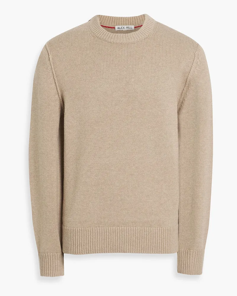 Alex Mill Weston Pullover aus einer Merinowoll-Baumwollmischung Neutral