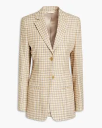 Acne Studios Karierter Blazer aus einer Baumwollmischung Gelb