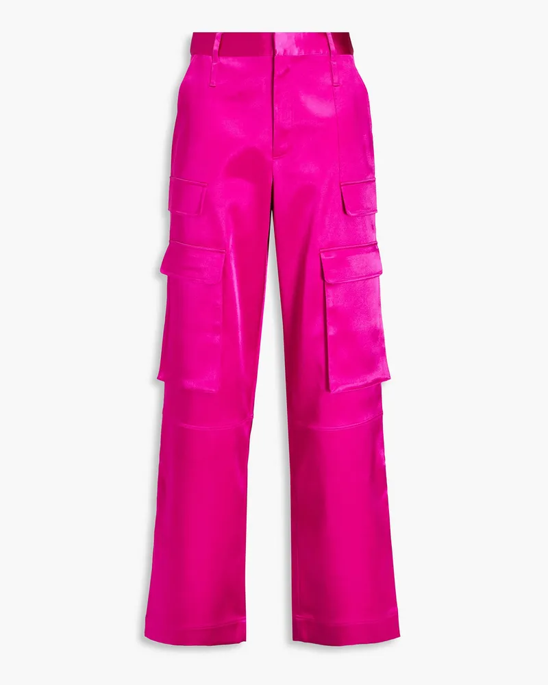 Frame Denim Cargohose aus Satin Pink