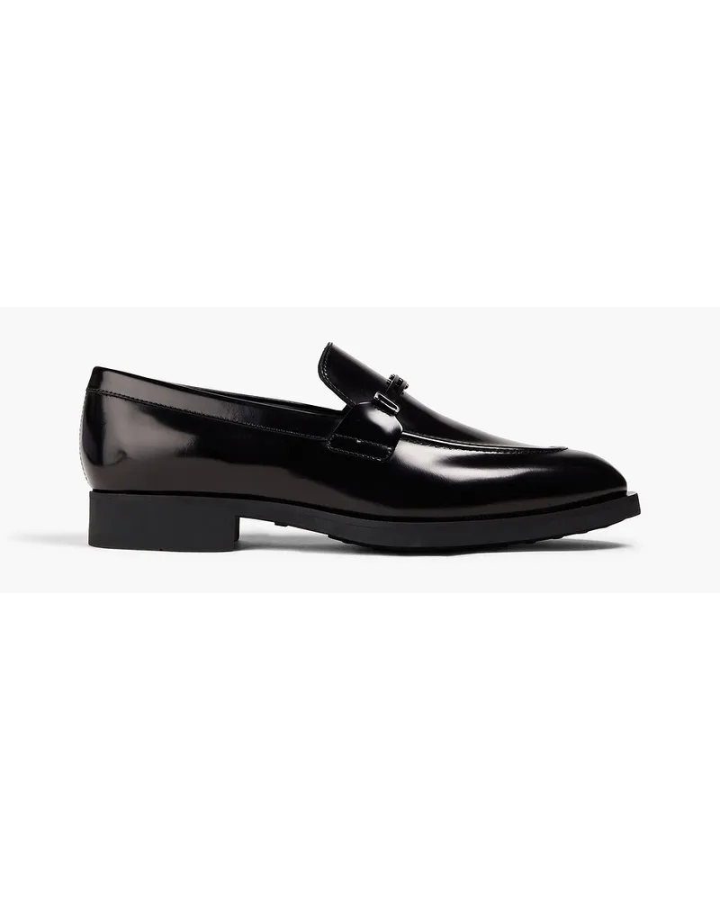 TOD'S Loafers aus poliertem Leder Schwarz