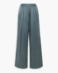 GAUCHERE Hose mit weitem Bein aus Satin Blau