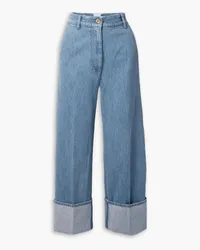 Patou Halbhohe Jeans mit geradem Bein Blau