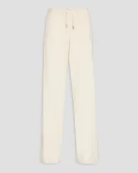 Jacquemus Le Pantalon Hose mit weitem Bein aus Twill Weiß