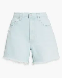 Nobody Denim Stevie Jeansshorts mit Fransen Blau