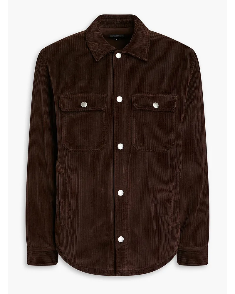 A.P.C. Overshirt aus Baumwollcord Braun