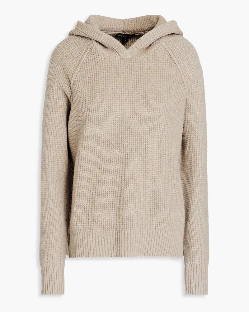 James Perse Hoodie aus einer Baumwollmischung inWaffelstrick Neutral