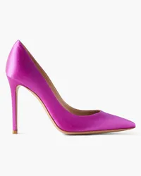 Gianvito Rossi 105 Pumps aus Satin Lila