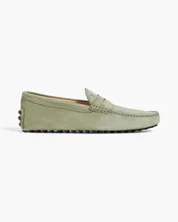 TOD'S Gommino nubuck driving shoes Grün