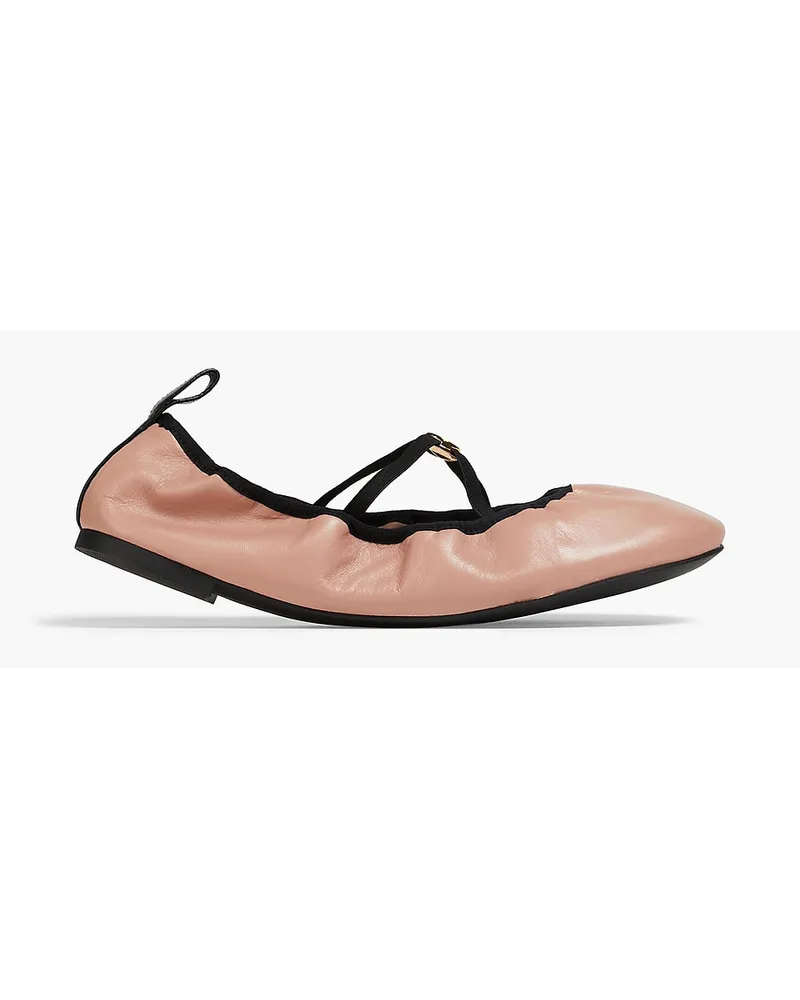 Tory Burch Ballerinas aus Leder Pink