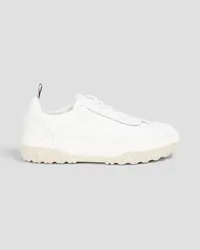 Thom Browne Field Sneakers aus Leder Weiß