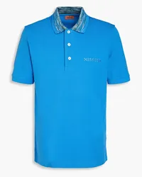 Missoni Poloshirt aus Baumwoll-Piqué Blau