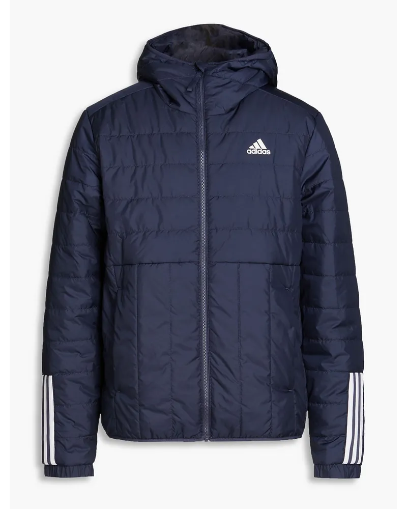 adidas Kapuzenjacke aus gestepptem Shell Blau