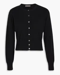 N.Peal Cropped Cardigan aus Kaschmir Schwarz