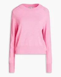 Autumn Cashmere Melierter Kaschmirpullover Pink