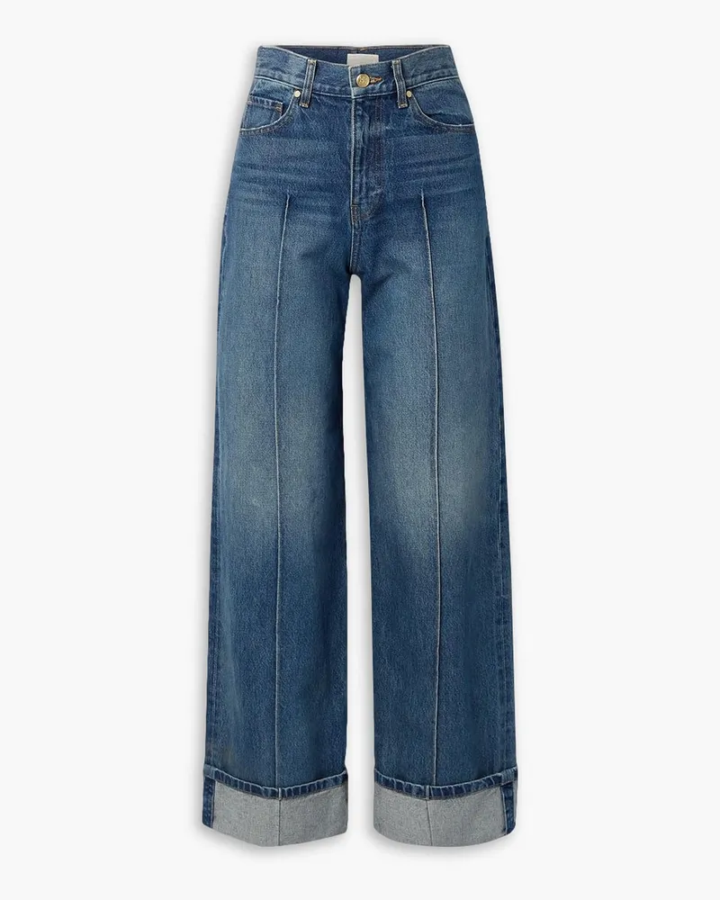 Ulla Johnson The Genevieve hoch sitzende Jeans mit weitem Bein Blau