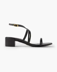 Stuart Weitzman BarelyThere Sandalen aus Leder Schwarz