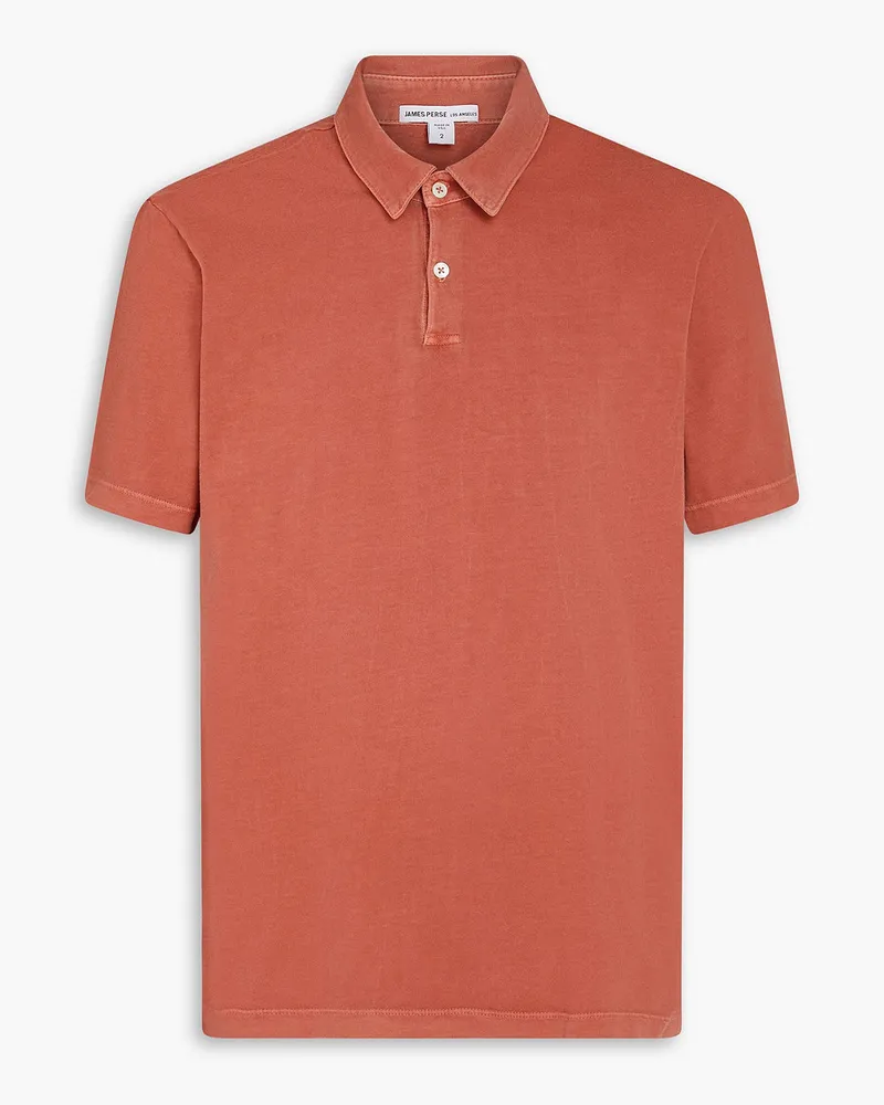 James Perse Poloshirt aus Baumwoll-Jersey Braun