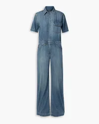 Rivet Utility Girlfriend Jumpsuit aus Denim Blau