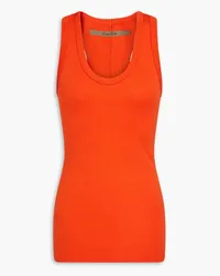 Enza Costa Tanktop aus Pima-Baumwoll-Jersey Orange