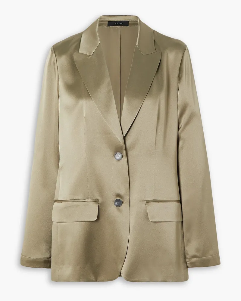 Joseph Moxon Blazer aus Seidensatin Neutral