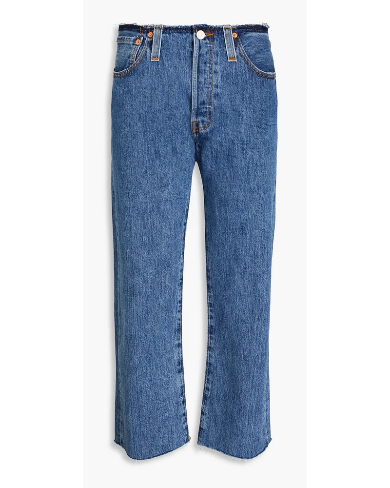 Levi's Halbhohe Jeans mit geradem Bein Blau