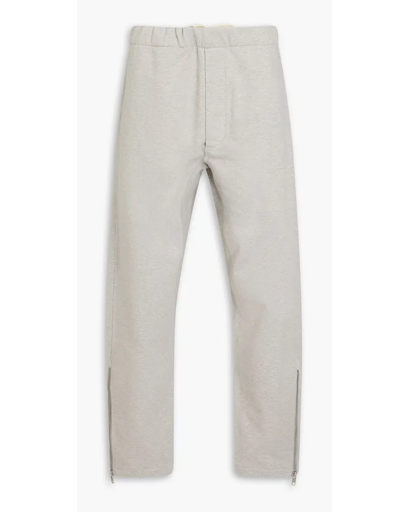 Maison Margiela Track Pants aus Baumwollfrottee Grau