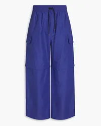 Kitsuné Cargohose aus einer Baumwollmischung Blau