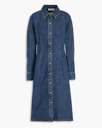 Tory Burch Hemdkleid aus Denim Blau