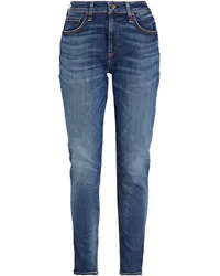 Rag & Bone Cate halbhohe Cropped Skinny Jeans Blau