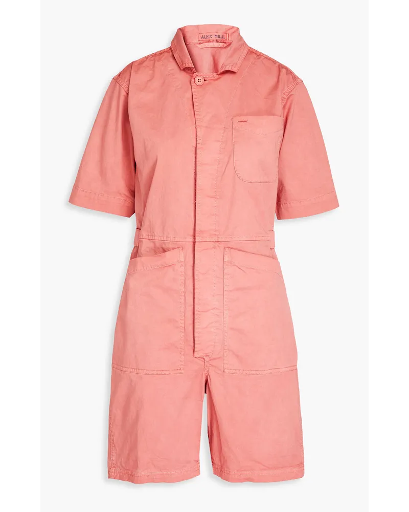 Alex Mill Playsuit aus Stretch-Baumwollpopeline Orange