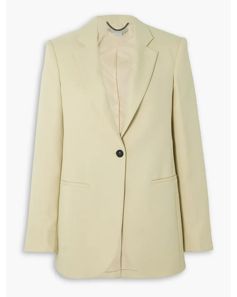 Stella McCartney Blazer aus Twill Gelb